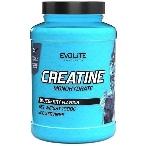 Креатин Evolite Nutrition Creatine Monohydrate 1 кг blueberry