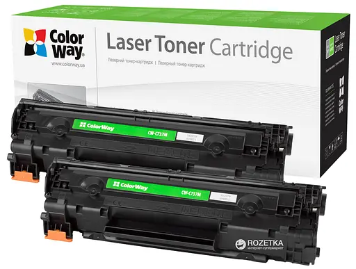 Картридж CANON 737, Black, MF211/212/216/217/226/229, 2.4k, ColorWay DUAL PACK CW-C737FM - фото 1