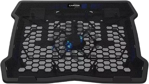 Підставка для ноутбука Canyon 15.6" NS02 1Fan 2USB LED Black (CNE-HNS02) - фото 1