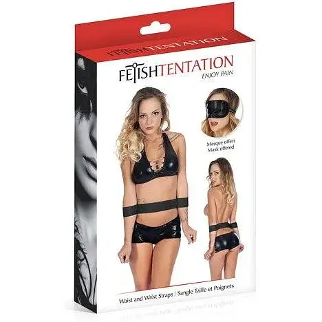 Фиксатор для талии и рук Fetish Tentation Waist and Wrist STraps - фото 3