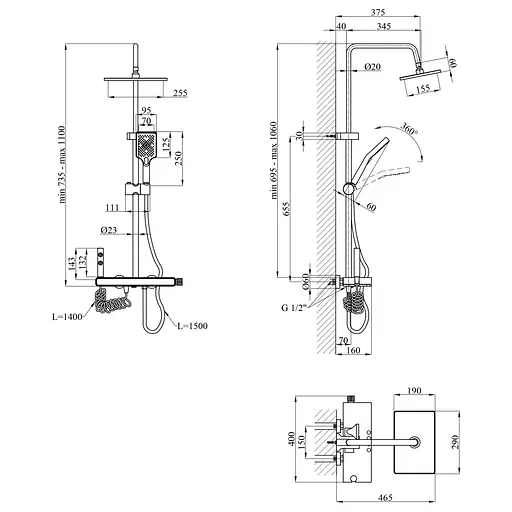 Душевая система Agua Acero - AVION 5013AM (CV035600) - фото 14