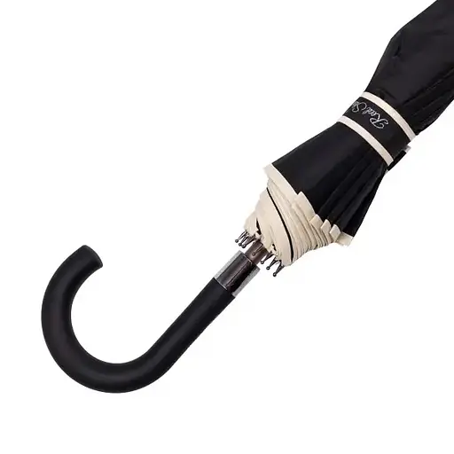 Парасоля-тростина Yiwu HP-23-16B напівавтомат складна 120 см чорна - фото 4