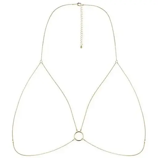 Ланцюжок портупея Bijoux Indiscrets Magnifique Bra Chain - Gold - фото 2