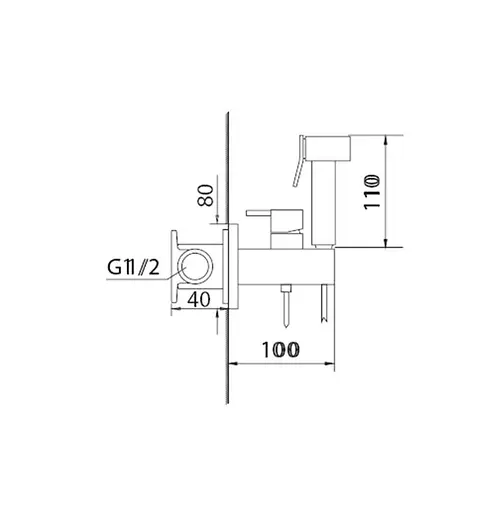 Гігієнічний душ IMEX Irlanda хром RDM003, Хром - фото 3