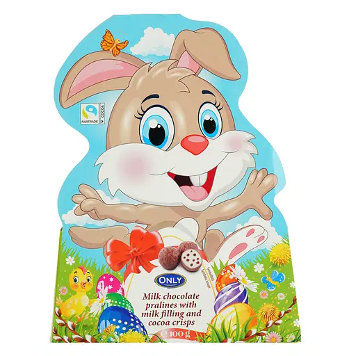 Конфеты Only Пасхальный кролик, пралине с молочным наполнением 100 г - фото 2