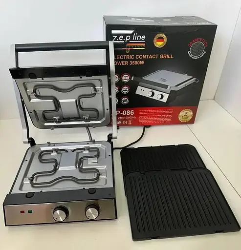 Прижимной контактный электрический гриль Zepline ZP-086, 3500 Вт - фото 9