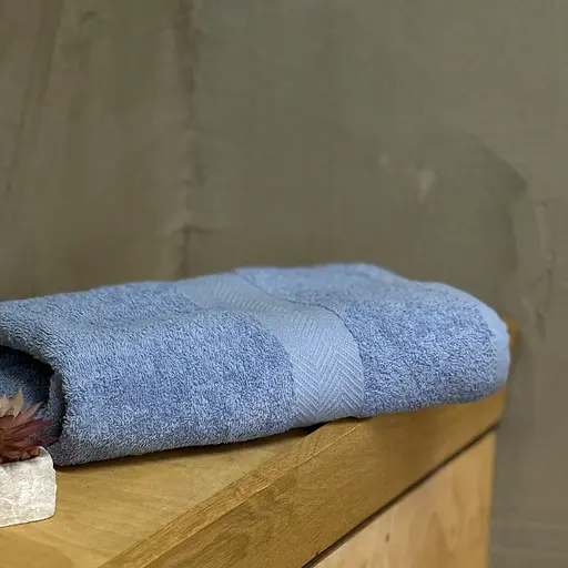Полотенце махровое Ecotton 50 x 80 см голубое (25236)