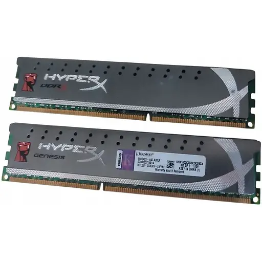 Оперативна пам'ять Kingston DDR3 (4GBx2) 1600Mhz CL9 KHX1600C9D3K2/8G Intel® XMP Б/В