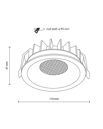 Точковий світильник TK Lighting 18133 Nexus LED 1x18W 3000K/4000K/6000K 1129Lm IP20 чорний - фото 3