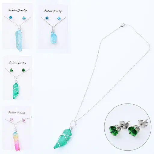 Набор аксессуаров сережки, кулон (в ассортименте) - фото 2