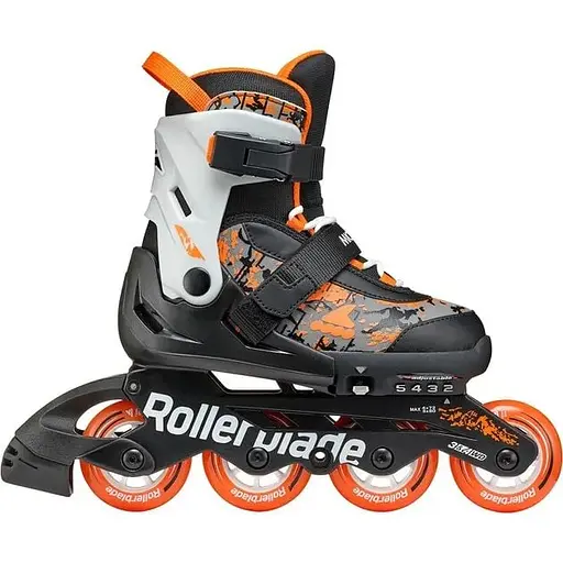 Ролики Rollerblade Microblade SL 33-36.5 Black/Orange (1012-86B0751540-NC01-33-36.5) - фото 2