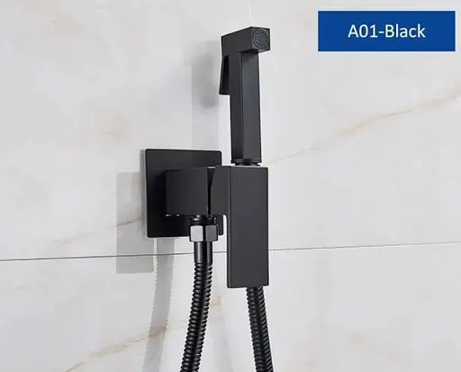 Гігієнічний душ Quyanre Змішувач для біде (Чорний мат) - фото 7