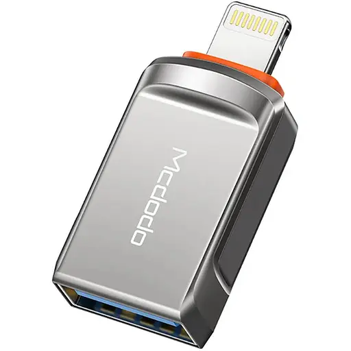 Адаптер Mcdodo OTG USB-A 3.0 to Lightning Adapter OT-8600 Dark серый