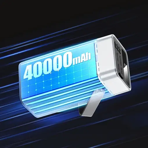 Універсальна зарядна батарея Power Bank Remax RPP-596 40000 mAh PD20W+QC22.5W з ліхтаремУніверсальна зарядна батарея Power Bank Re - фото 7