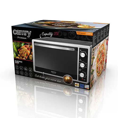 Духовка електрична піч Camry CR 6018 об'єм 35 л потужність 2200 Вт - фото 6