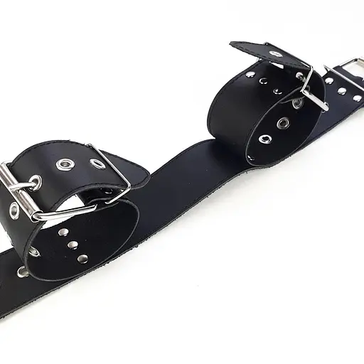 Ошейник с наручниками из натуральной кожи Art of Sex - Bondage Collar with Handcuffs - фото 6