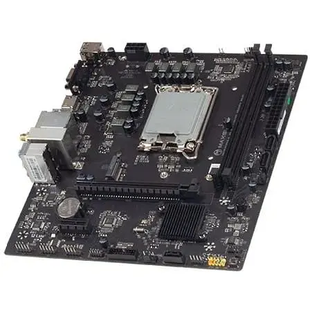Материнская плата Maxsun LGA1700, B760M Gaming WIFI D5, B760, 2xDDR5, Int.Video(CPU), 3xSATA3, 1xPCI-E 16x 4.0, 1xPCI-E 1x, 1xM. 2 4.0, WiFi 6+BT5.2, RTL8125B, 4xUSB3.2xUSB2.0, VGA/HDMI, MicroATX (MS-B760M Gaming WIFI D5) - фото 2