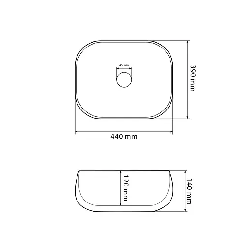 Умивальник VBI Tricase white накладний VBI-015800, Білий - фото 2
