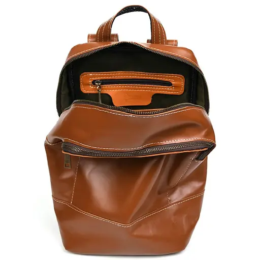 Женский кожаный рюкзак TARWA 27х36х13 см sum0028649 - фото 5