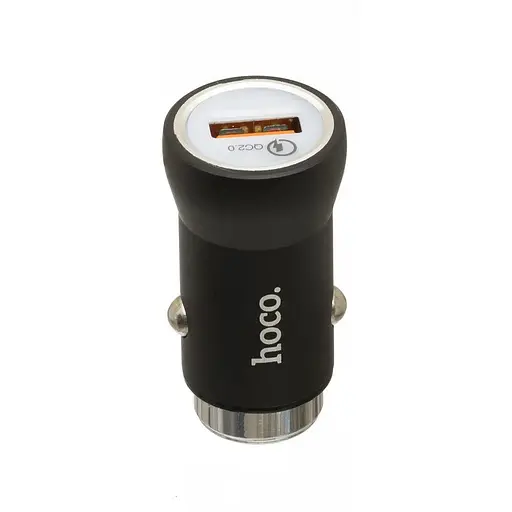 Адаптер автомобильный - зарядное устройство для Hoco Z4 1*USB 2 А, QC2.0 черный - фото 2