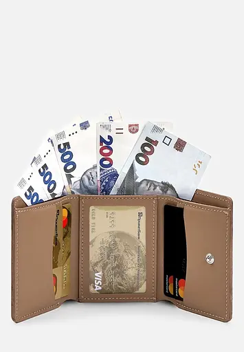 Кожаный кошелек Trinity карамель краст - фото 5