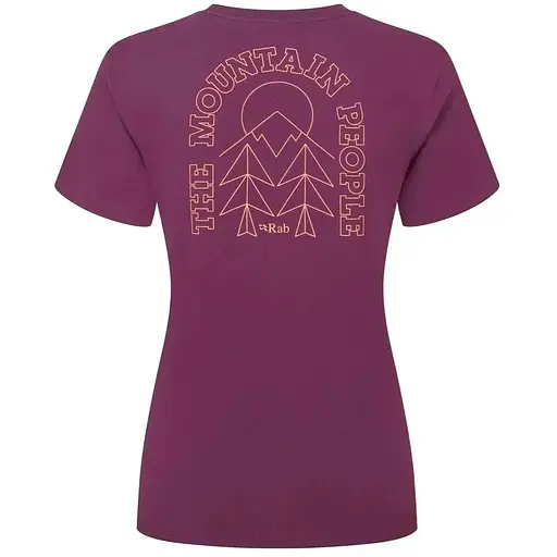 Футболка Rab Tuku Cirque Tee Wmns M Mulberry (1033-RB QCC-18-MUL-12) - фото 2