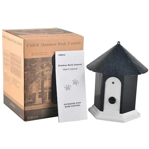 Антилай ультразвуковой Pet СSB10 скворечник для улицы с датчиком лая черный - фото 5