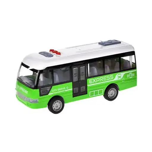 Детский инерционный автобус YG Toys YM-9907F(Green) 19х6,5х8 см - фото 1