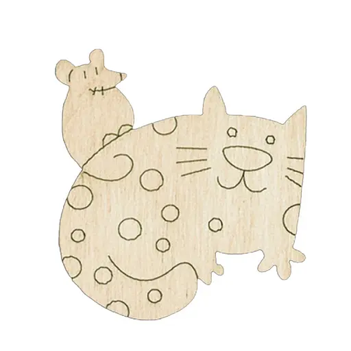 Набір дитячої творчості Розпис по дереву "Магніти-веселі коти" РД-011 - фото 4