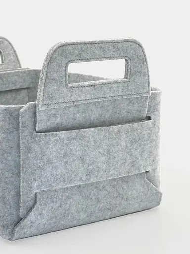 Кошик для зберігання Handy Home Фетр, 30х23х16 см, світло-сіра (UC-196) - фото 2