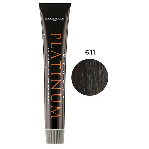 Професійна крем-фарба для волосся Hipertin Platinum 6.11 темний попелястий блонд 60 мл - фото 1