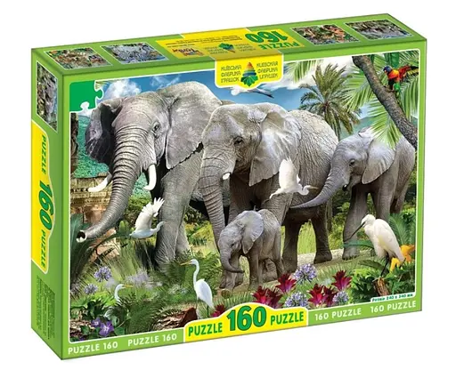 Пазлы Энергия+ Слоны, 160 элементов, ЭГ-05