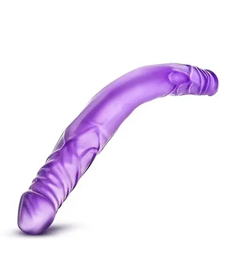 Двосторонній фалоімітатор B Yours 14 Inch Double Dildo 35 см фіолетовий - фото 3