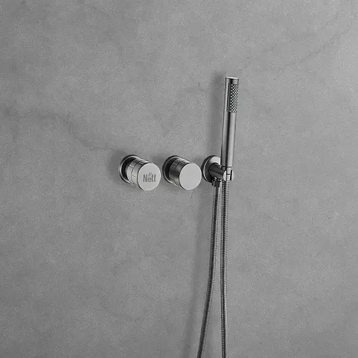 Душова система прихованого монтажу з виливом Nett TSGr-99, Графіт - фото 4