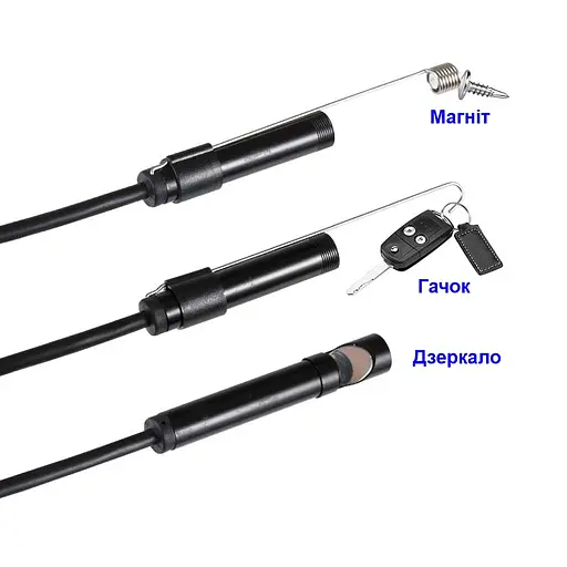 Ендоскоп для смартфона wifi бездротовий Kerui YPC99-2 метра, м'який кабель, 8 мм діаметр (100809) - фото 6