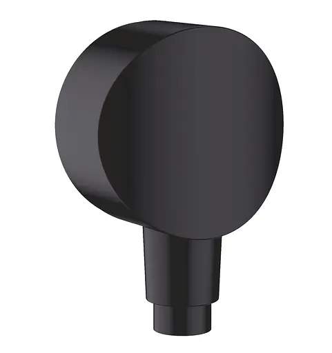 Шланговое подсоединение Hansgrohe FixFit S с обратным клапаном черный матовый 26453670, Черный матовый - фото 1