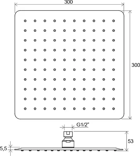 Верхний душ Ravak Chrome 982.00 X07P016, Хром - фото 3