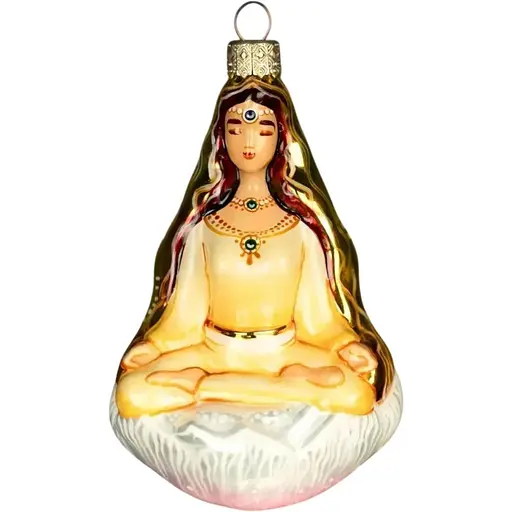Ялинкова прикраса Різдвяні історії Дівчина-Дзен скло (4820001155013)