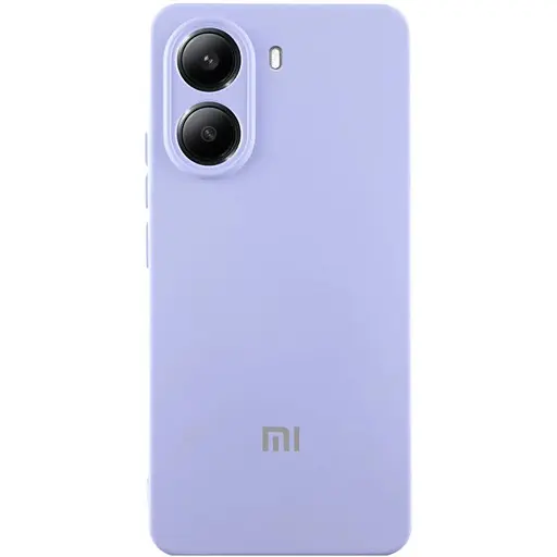 Чехол Silicone Cover Lakshmi Full Camera (AA) with logo для Xiaomi Poco X7 Pro Сиреневый / Dasheen