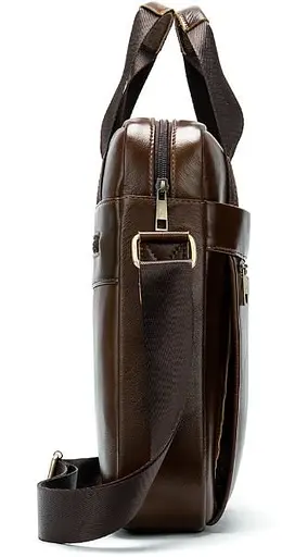 Чоловіча шкіряна сумка Vintage 27,5х33х6,5 см sum0012884 - фото 4