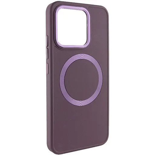 TPU чохол Bonbon Metal Style with MagSafe для Xiaomi 14 Pro Бордовий / Plum