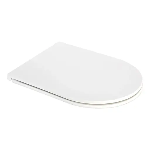Сиденье для унитаза Mixxus Premium Seat Cover Ellipse-Topper-2001 с микролифтом 428х363х43 мм MP6611, Белый - фото 1