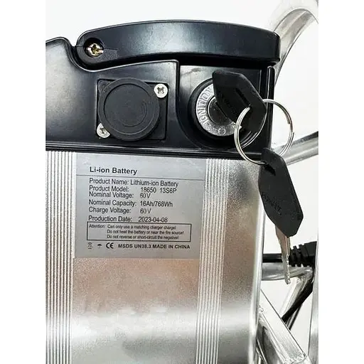 Электровелосипед E-scooter V4 двухместный 20 дюймов 600W 60V 16Ah + PASS-система - фото 6