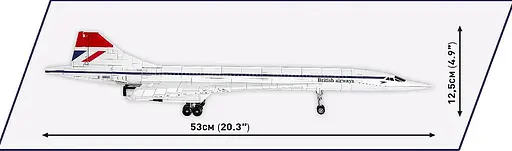 Конструктор COBI Concorde G-BBDG 1:95 455 деталей — Пасажирський літак 1917 - фото 8