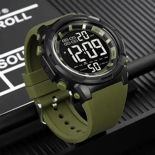 Мужские наручные часы Skmei 1845 (Зеленый) - фото 4