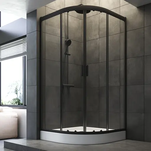 Душевая кабина AM.PM Gem 1/4 Round W90UG-401-100100-BT - фото 5