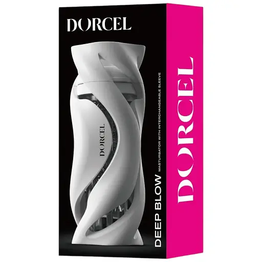 Мастурбатор Dorcel Deep Blow White, подвійне використання