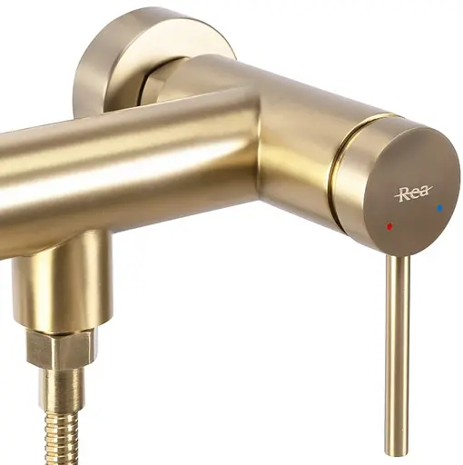 Смеситель для душа Rea Foss brushed gold REA-B5113 Золотой - фото 4