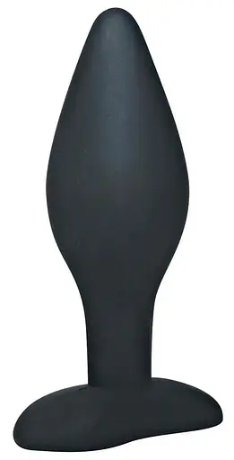 Анальна пробка Black Velvets Large 12 см (чорний) - фото 2