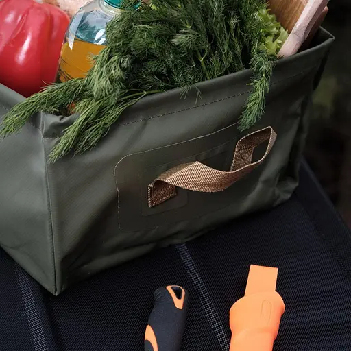 Складаний контейнер для води із ПВХ Naturehike NH19SJ007 Square bucket 13л (Зелений) - фото 8